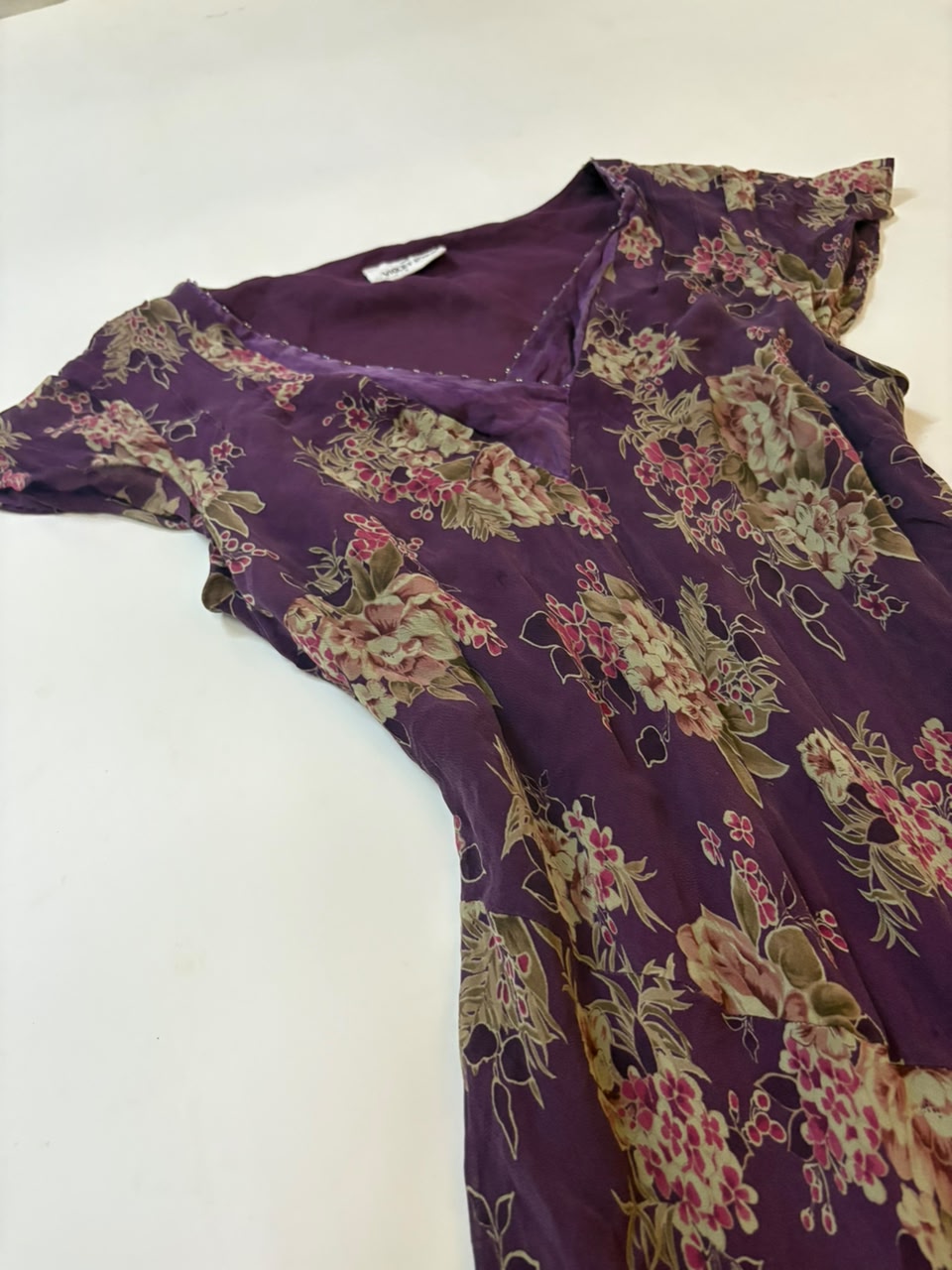 violet dyer violet floral dress(40-44 inch)